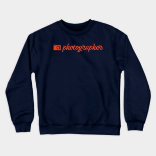 Photographer blue Crewneck Sweatshirt